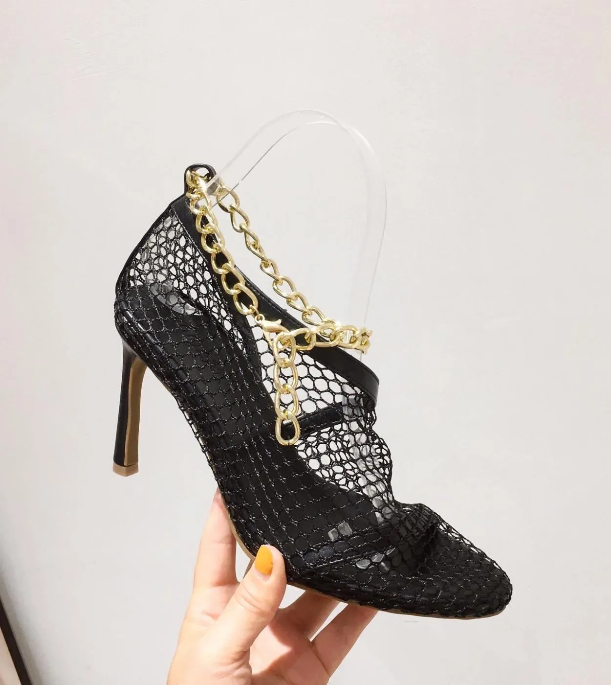 2022   New Lace Pointed Toe Stiletto Womens High Heels 35 42