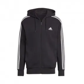 ADIDAS Felpa Palestra Con Cappuccio Tristripe Nero Uomo