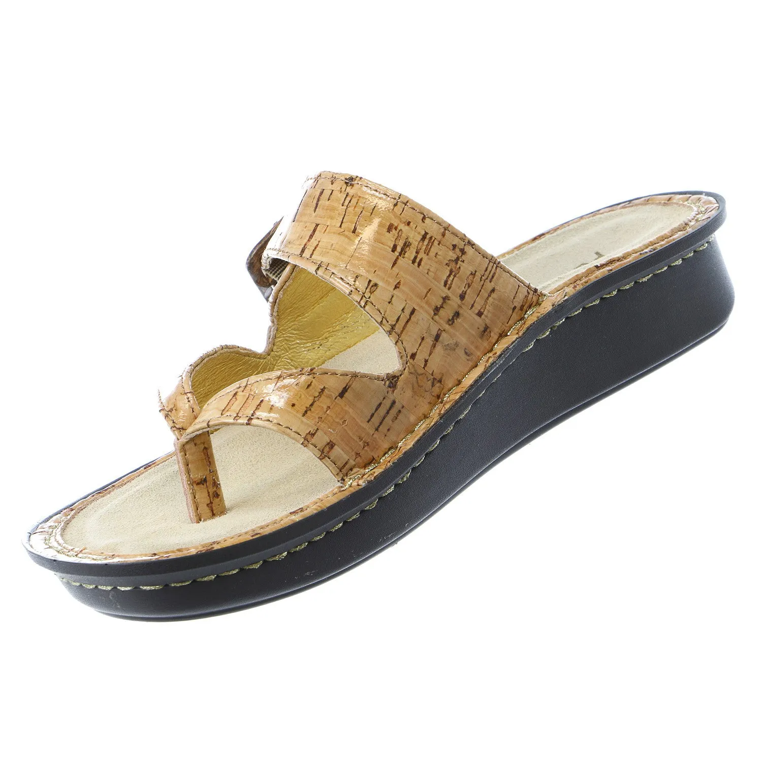 Alegria Valentina Slip On Slide Adjustable Strap Sandal Shoe - Womens