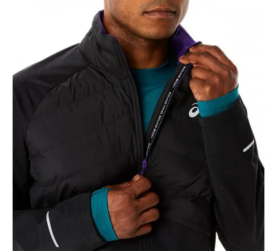 ASICS WINTER RUN JACKET Performance Black Heather/Perform. Black