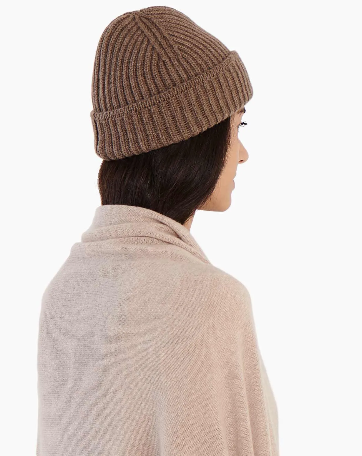 Cappello a Coste Inglesi in Puro Cashmere