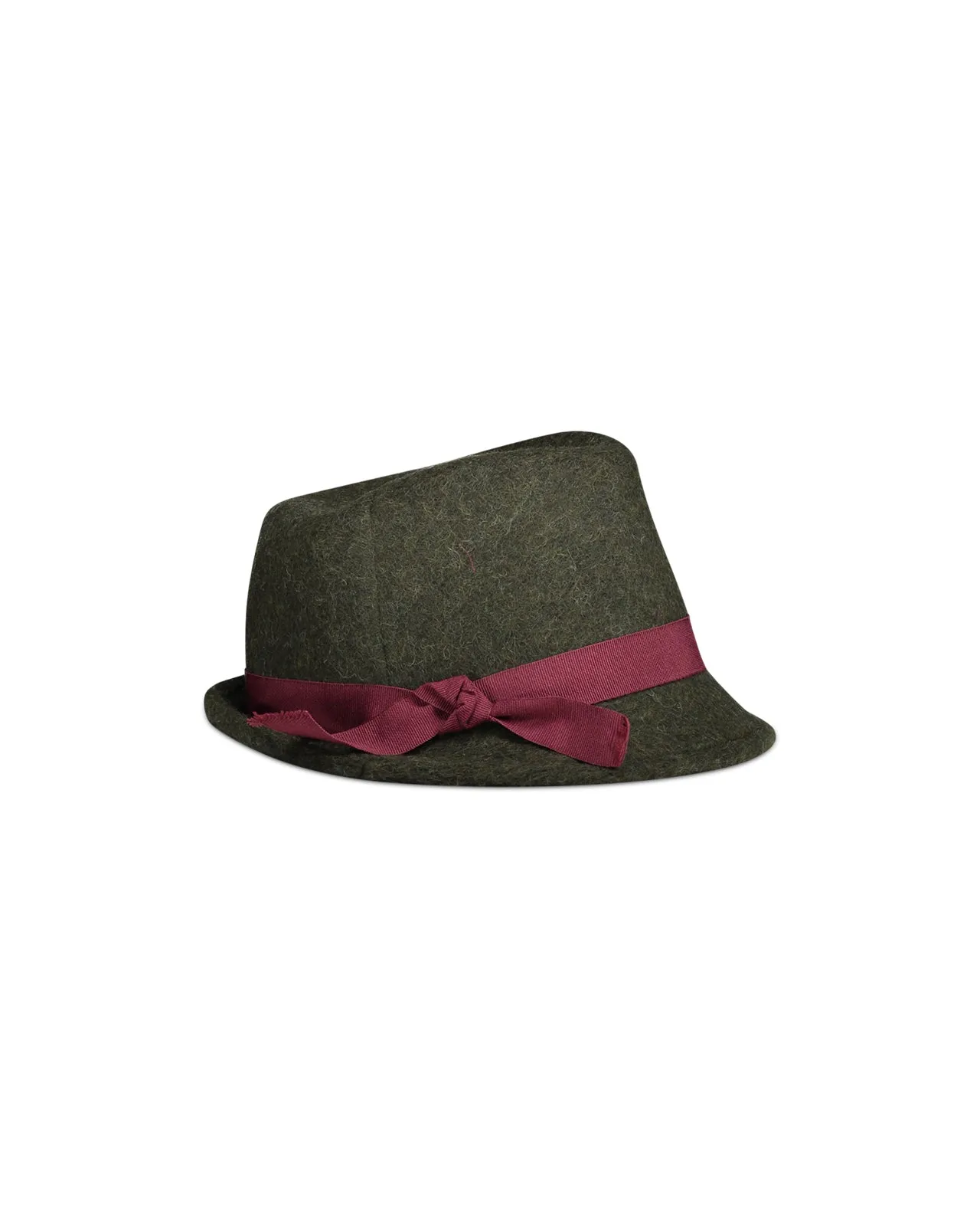 Cappello feltro tesa stretta verde