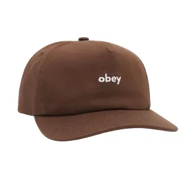 Cappello Lowercase 5 Panel Uomo Brown