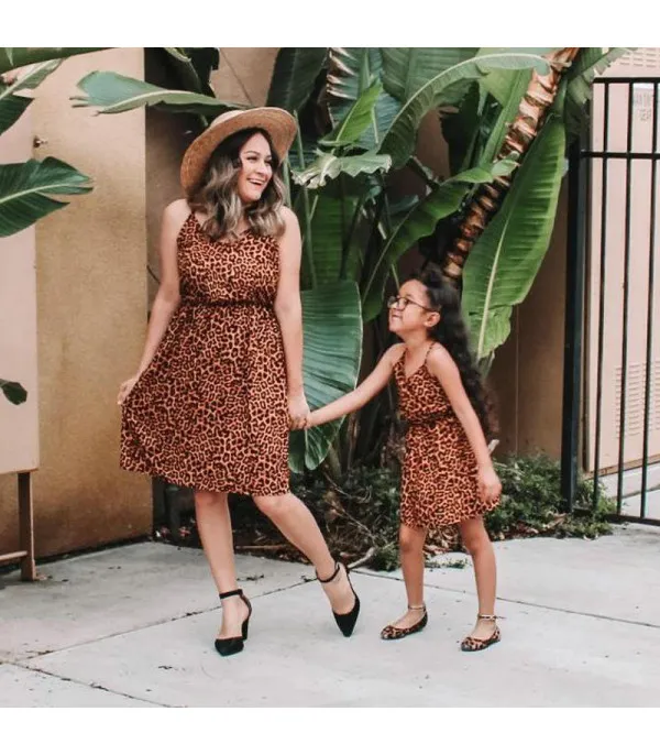 Coordinato mamma-figlia leopard dress Hanna