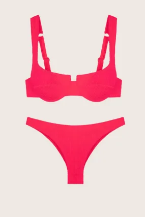 EFFEK BIKINI BALCONCINO A TINTA UNITA FUXIA 908/924