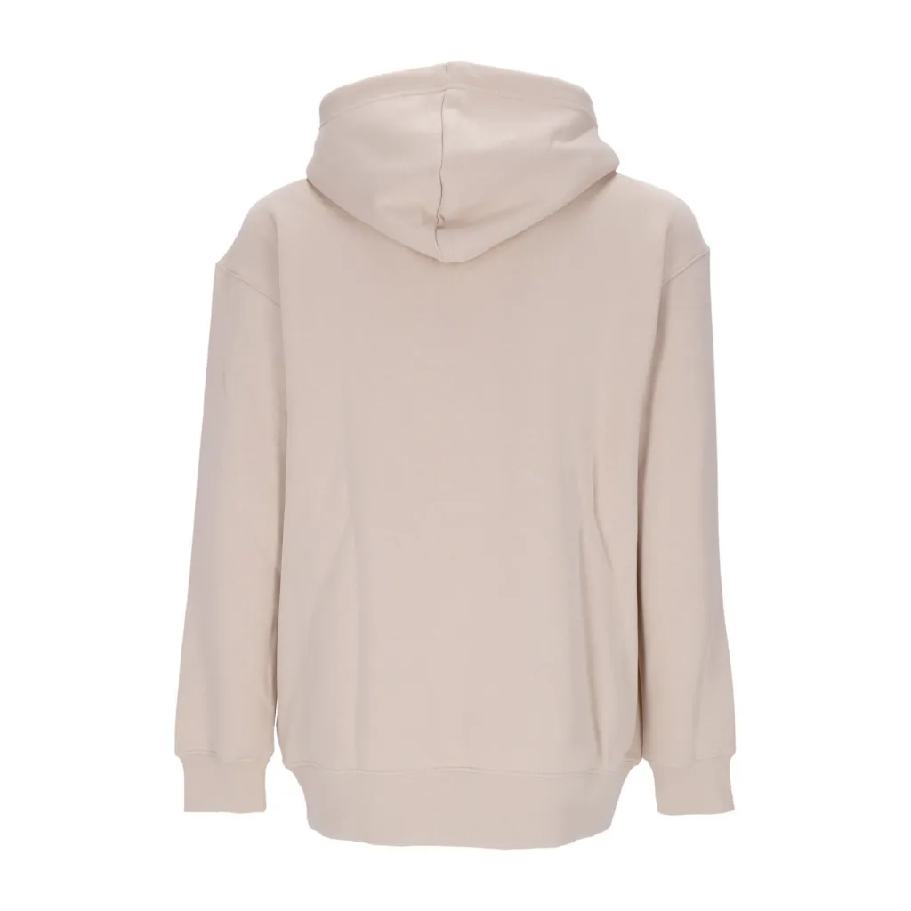 felpa cappuccio donna essential collection fleece hoodie SANDDRIFT/WHITE