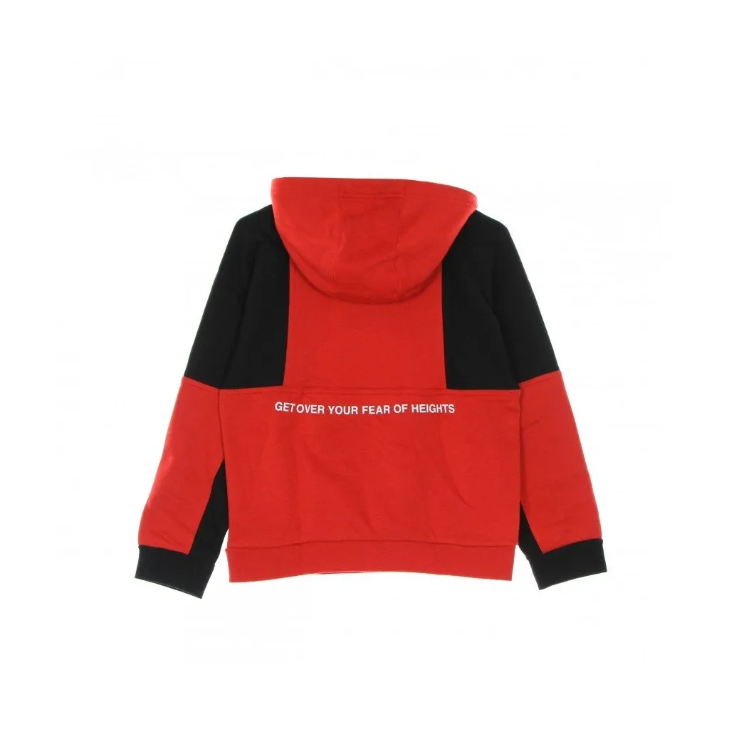 felpa cappuccio ragazzo nike air po hoodie UNIVERSITY RED/BLACK/WHITE