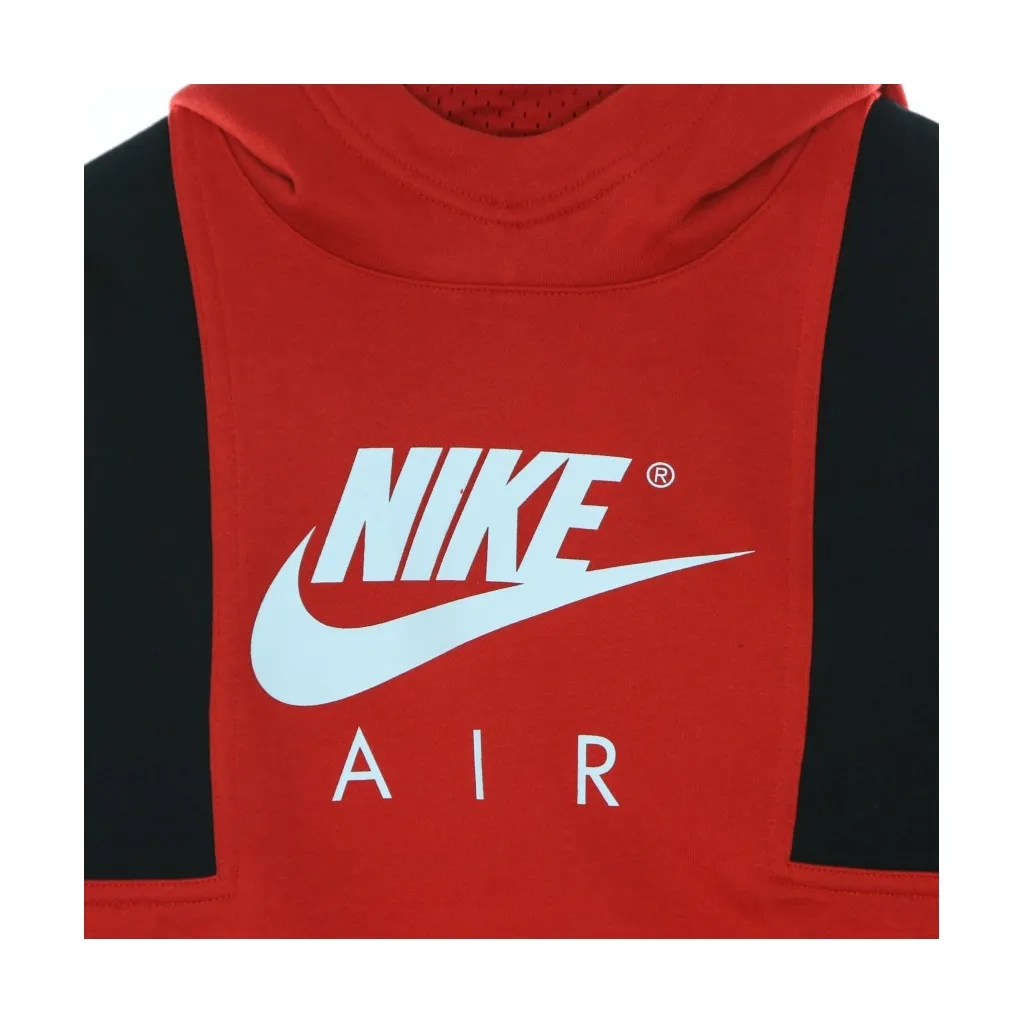 felpa cappuccio ragazzo nike air po hoodie UNIVERSITY RED/BLACK/WHITE