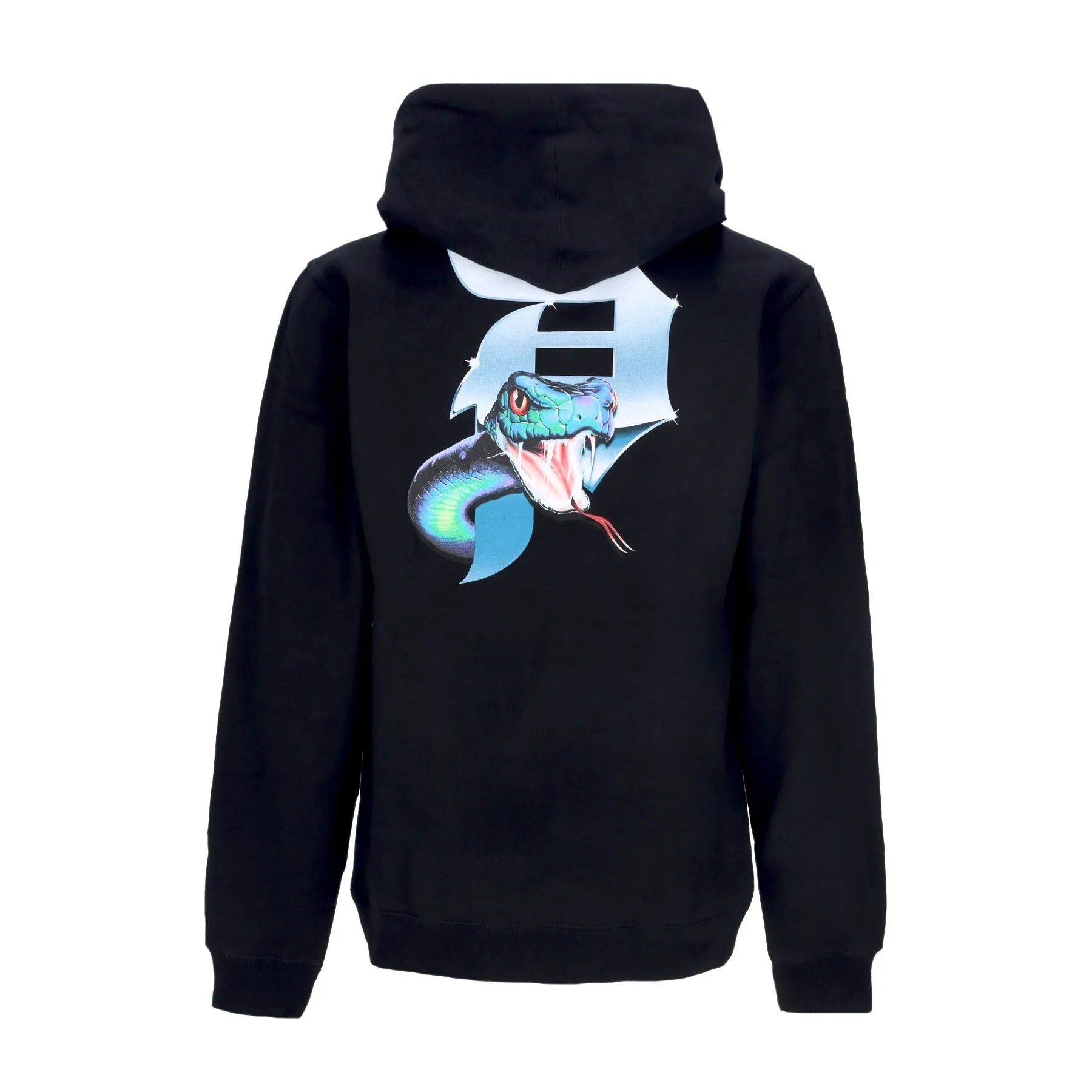 Felpa Cappuccio Uomo Dirty P Viper Hood Black