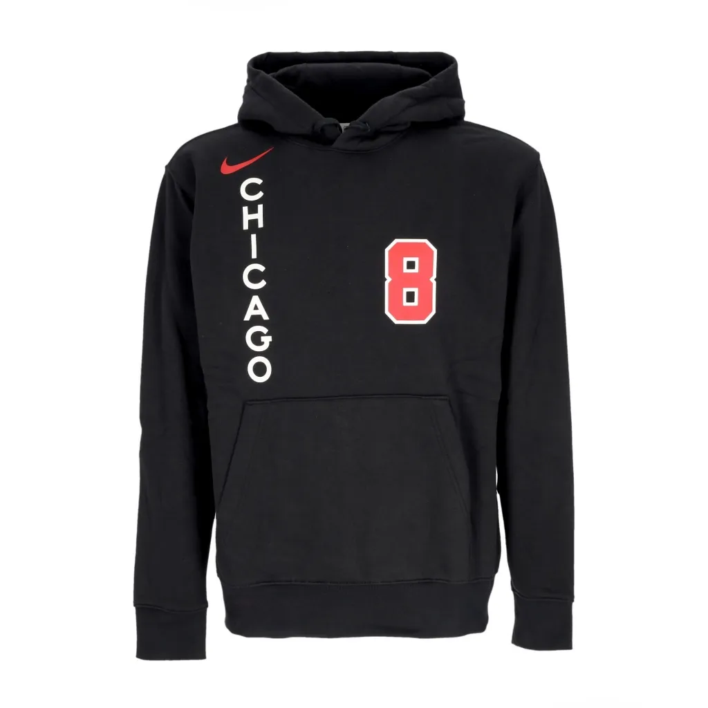 felpa cappuccio uomo nba city edition club hoodie no 11 zach lavine chibul BLACK