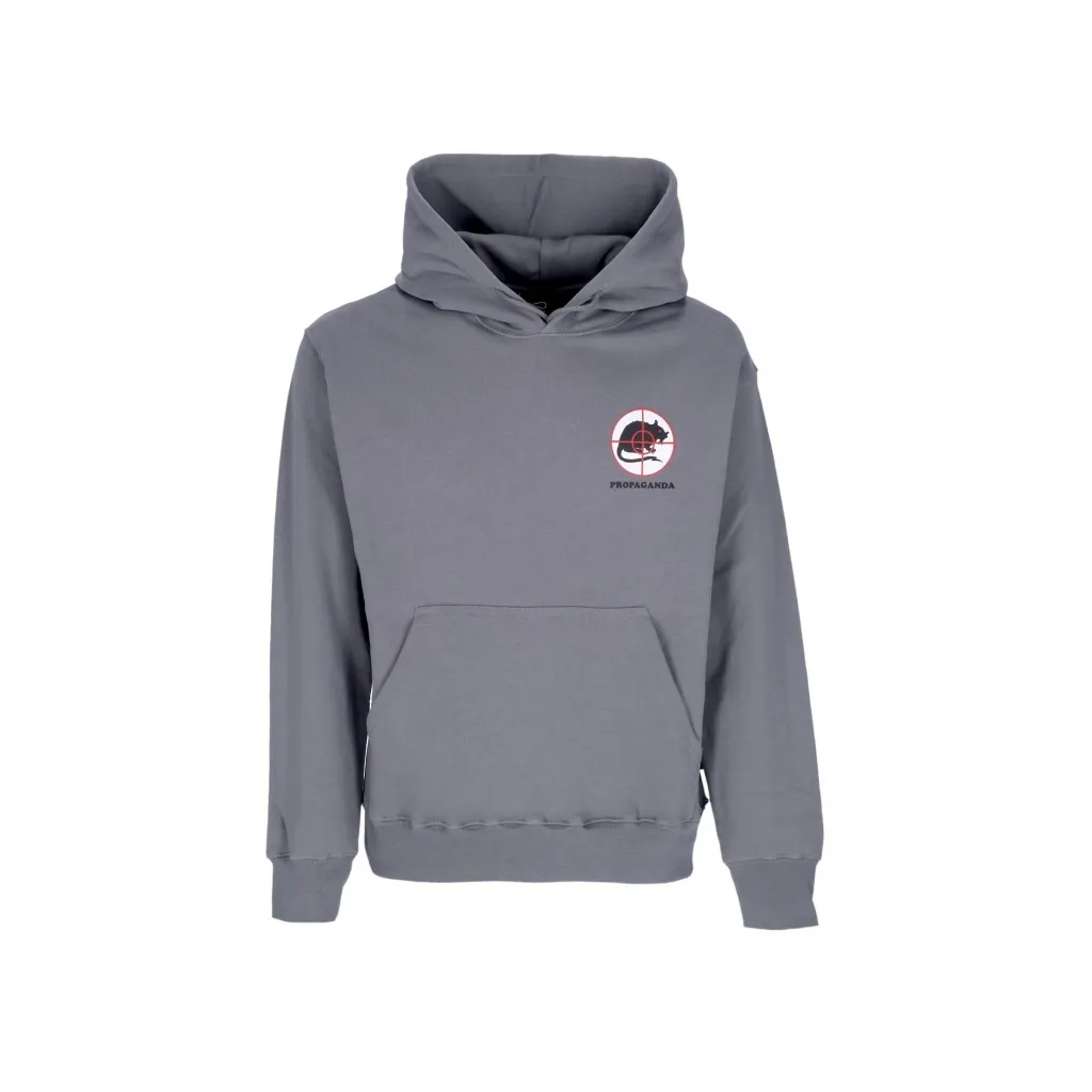 felpa cappuccio uomo trash hoodie GREY