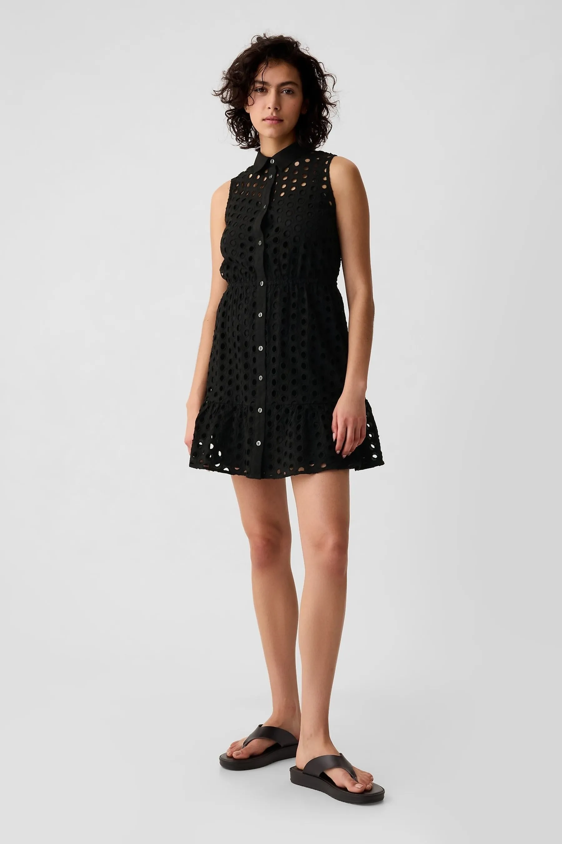 Gap Eyelet Tiered Mini Dress    