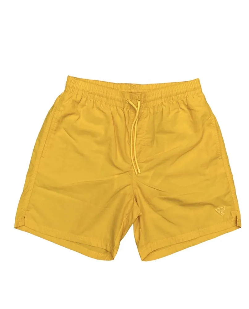 GUESS costume da bagno beachwear short pantaloncini tipo corto giallo