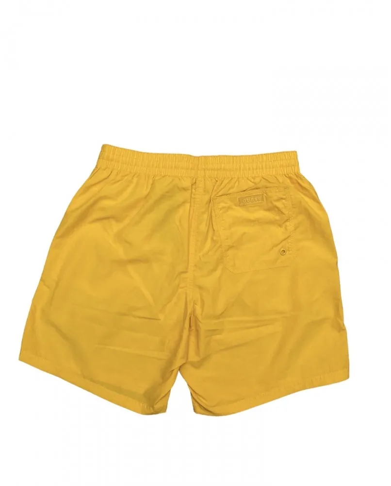 GUESS costume da bagno beachwear short pantaloncini tipo corto giallo