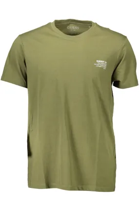 GUESS JEANS T-SHIRT MANICHE CORTE UOMO VERDE