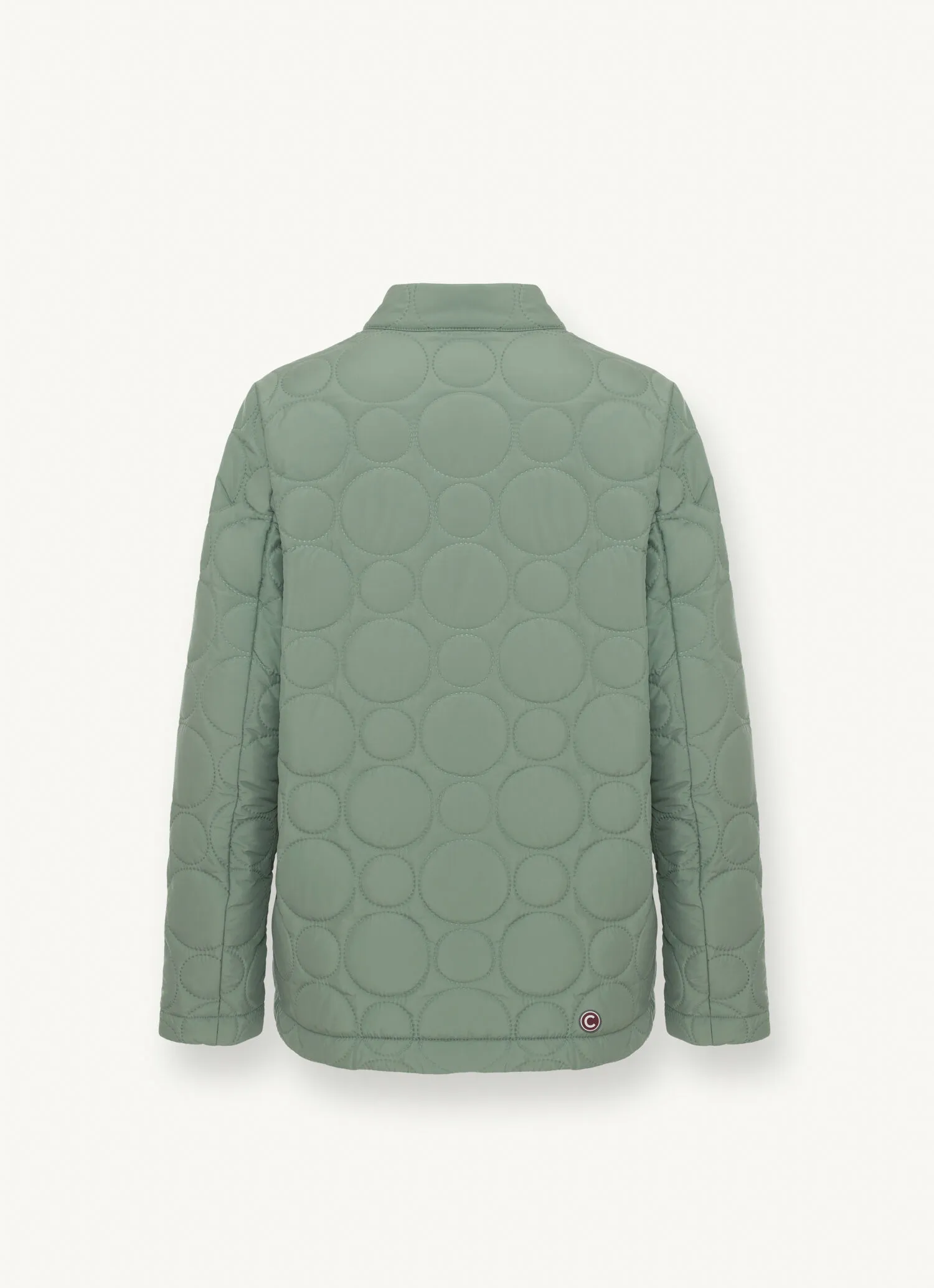 Jacket with round ultrasonic quilting