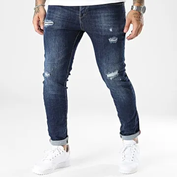 Jeans skinny in denim blu