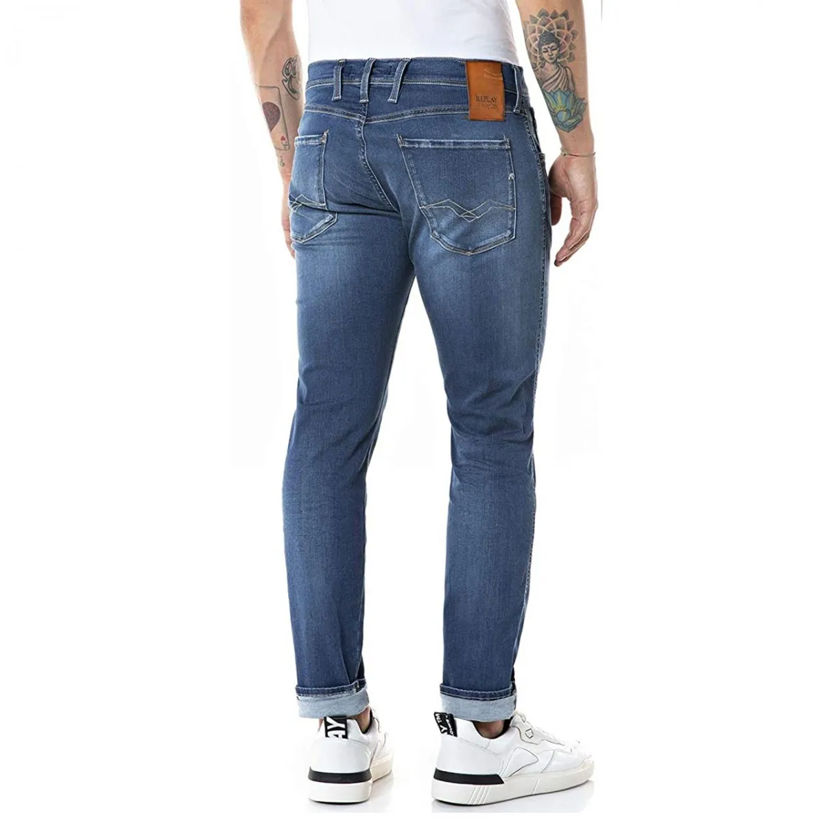 Jeans Slim Fit Anbass, Blu