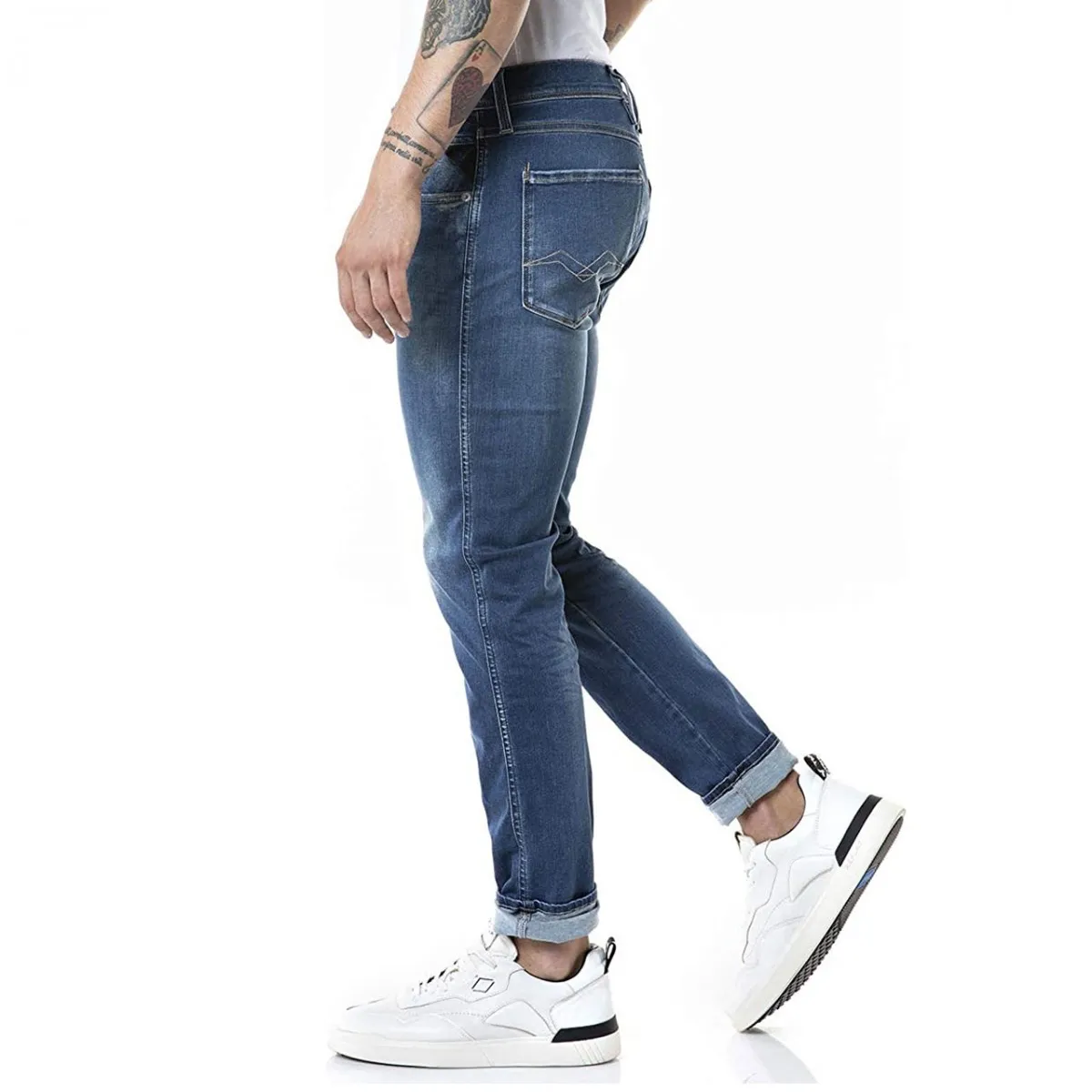 Jeans Slim Fit Anbass, Blu