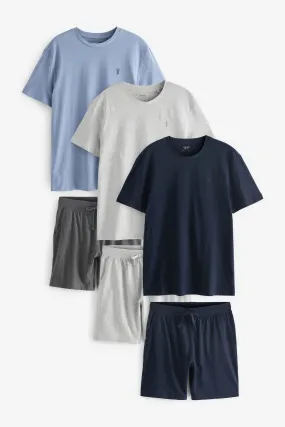 Jersey Pyjama Shorts Set 3 Pack