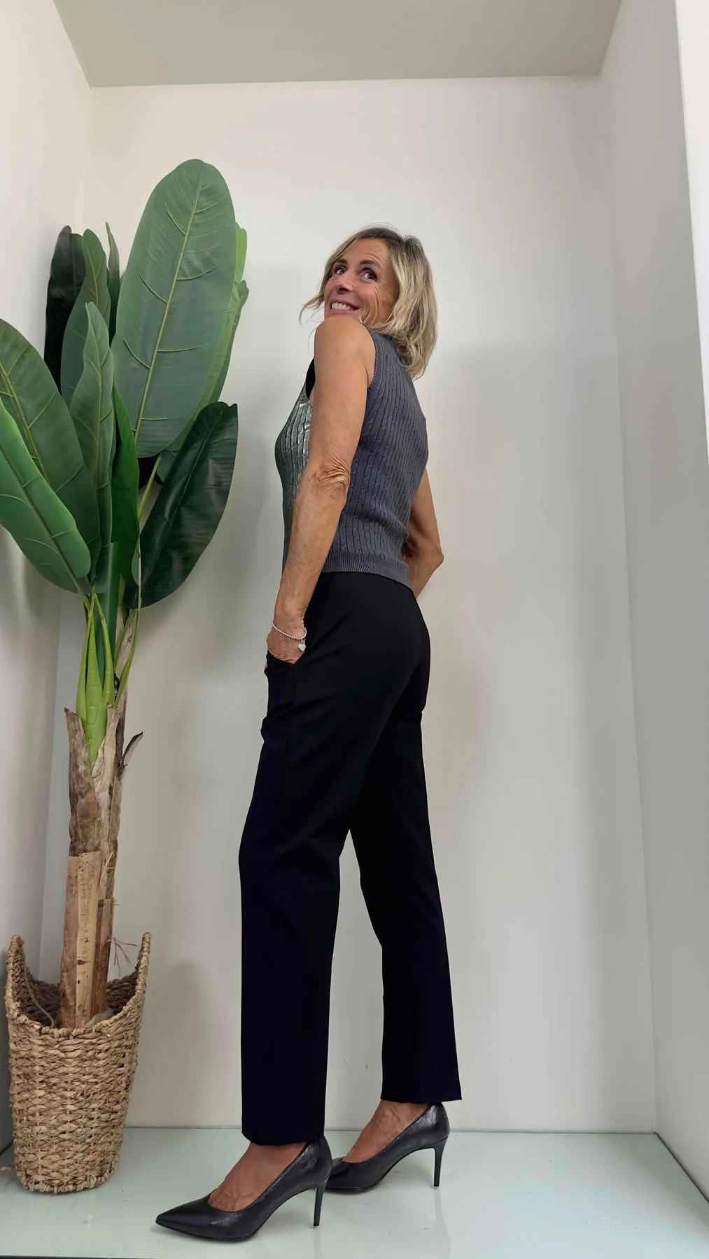 LALTERNATIVASTYLE - 2063P175 - MAGLIA SMANICATA TRECCE LAMINATA