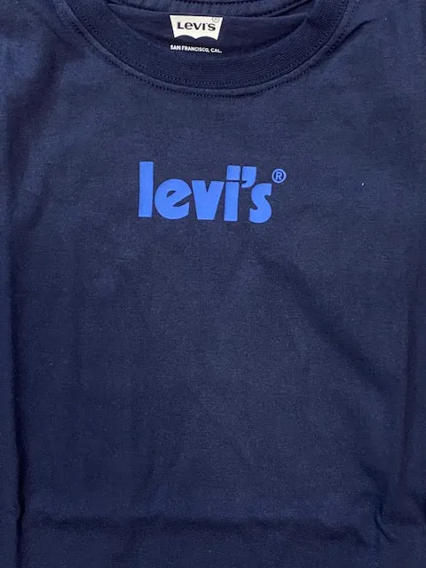 Levi's Kids Long Sleeve T-shirt Poster Logo navy