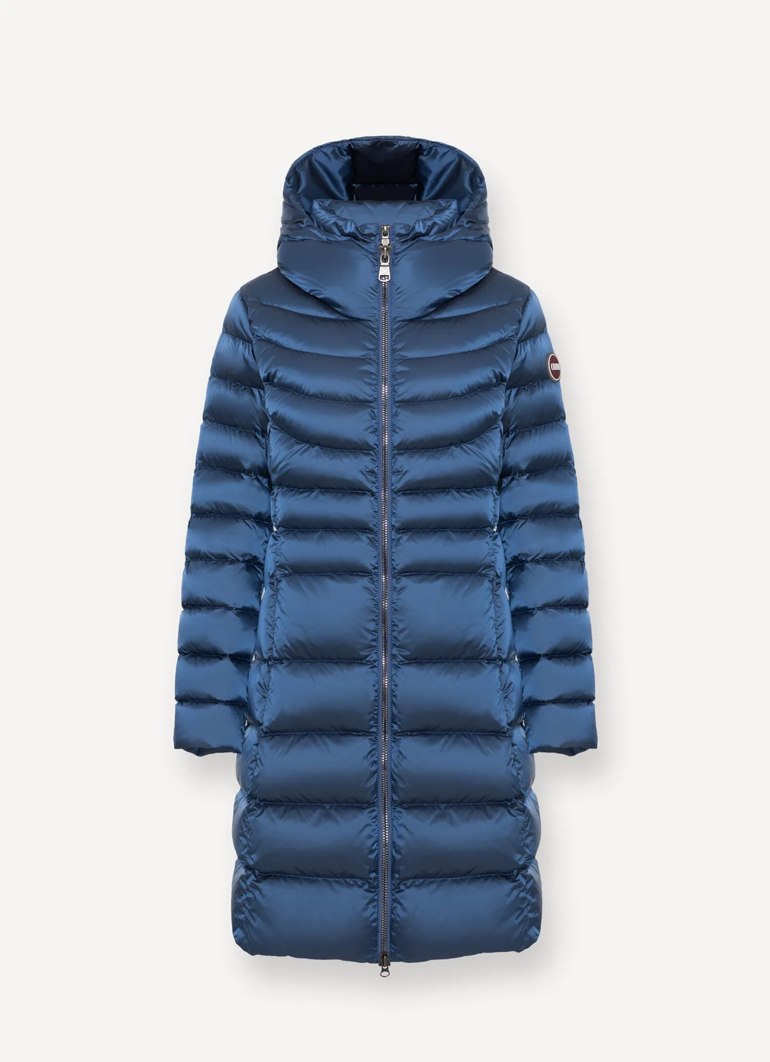 Long down jacket with inner vest