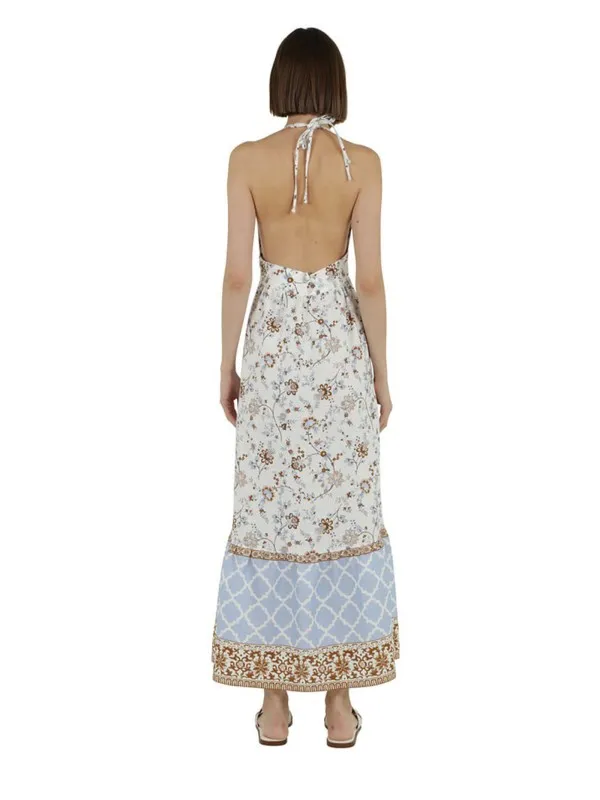 Long dress with open back