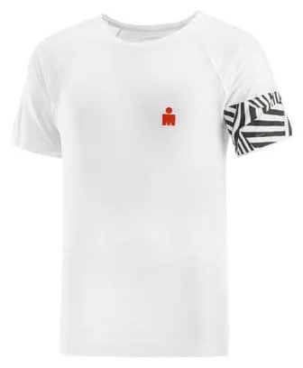 Maglia a manica corta Compressport IronMan Dazzle White