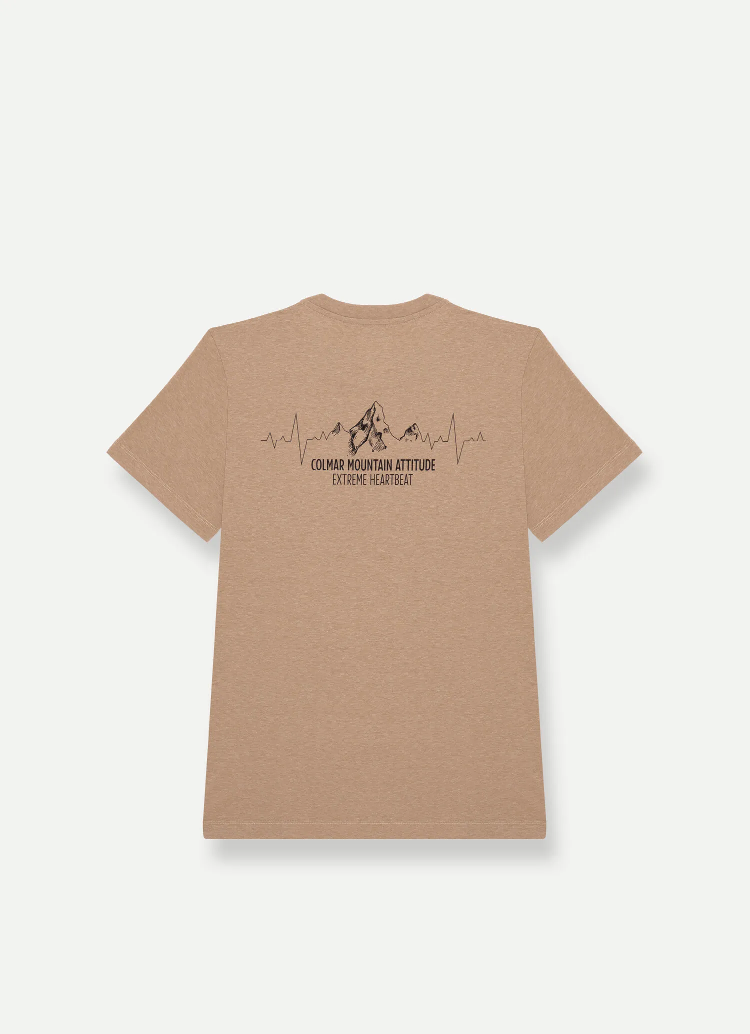 Melange-look short-sleeved T-shirt