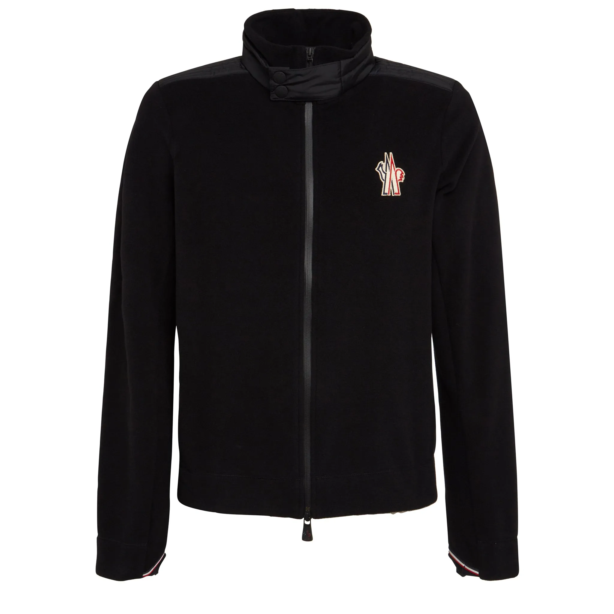 MONCLER  Maglia in pile nero