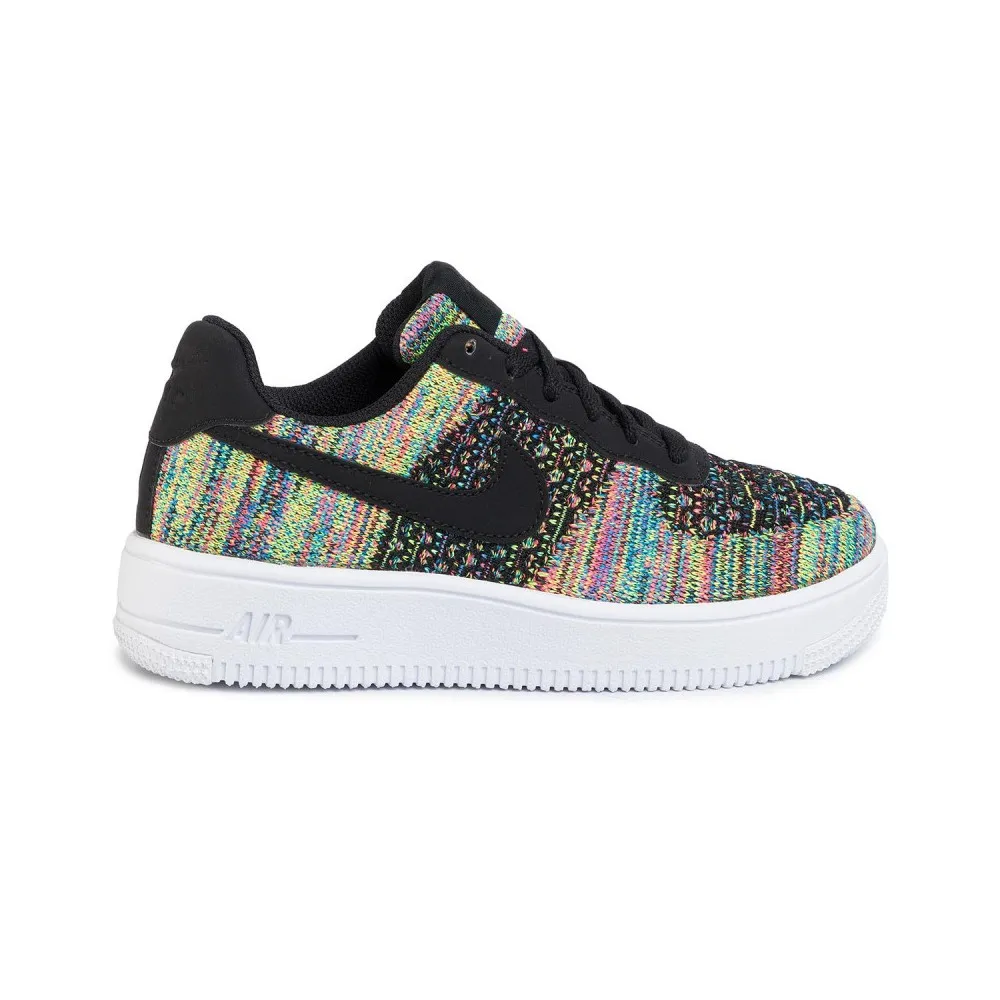 NIKE AIR FORCE 1 Flyknit 2.0 - Scarpe - Black/Black/Hyper Pink/Volt - BV0063-002