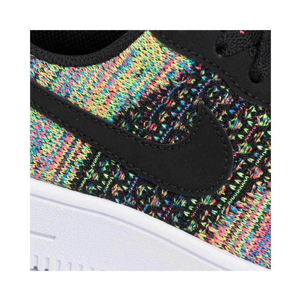 NIKE AIR FORCE 1 Flyknit 2.0 - Scarpe - Black/Black/Hyper Pink/Volt - BV0063-002