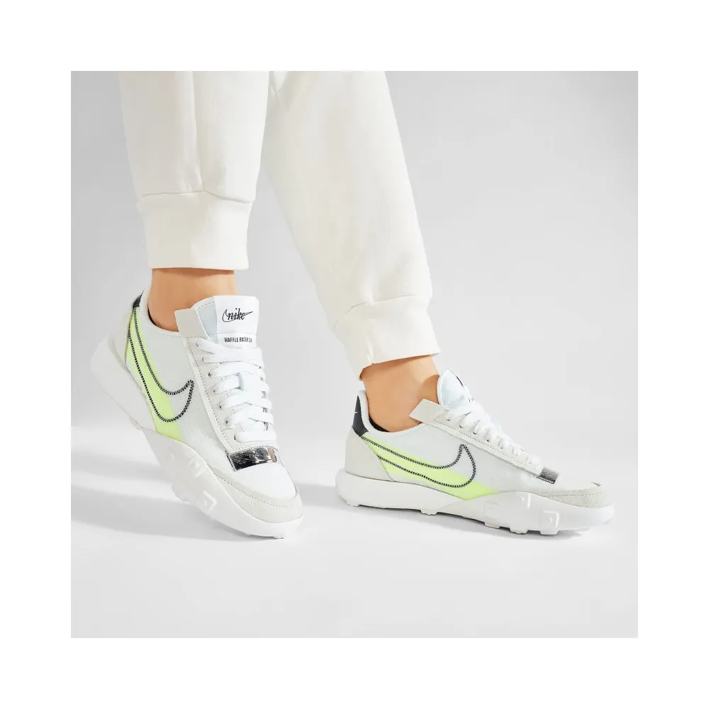 NIKE - Waffle Racer 2x - Summit White/Black/Volt/Chrome - DC4467-100