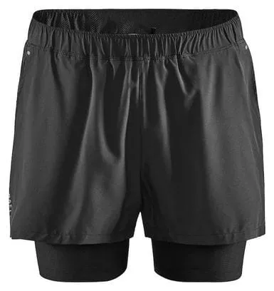 Pantaloncini Craft 2-en-1 Essence Black Men