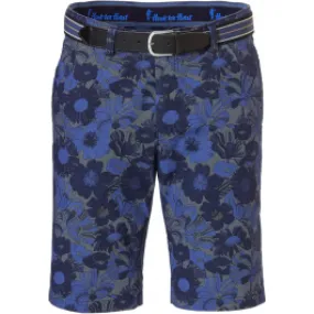 Pantaloncini Henk ter Horst con stampa floreale Blu scuro