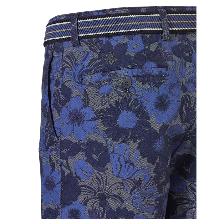 Pantaloncini Henk ter Horst con stampa floreale Blu scuro