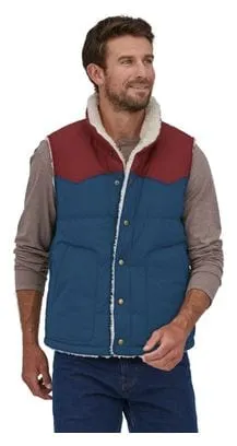 Patagonia Reversible Bivy Men's Blue Sleeveless Down Jacket