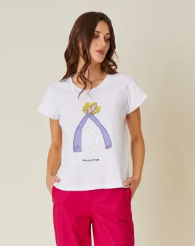 Printed T-Shirt / White