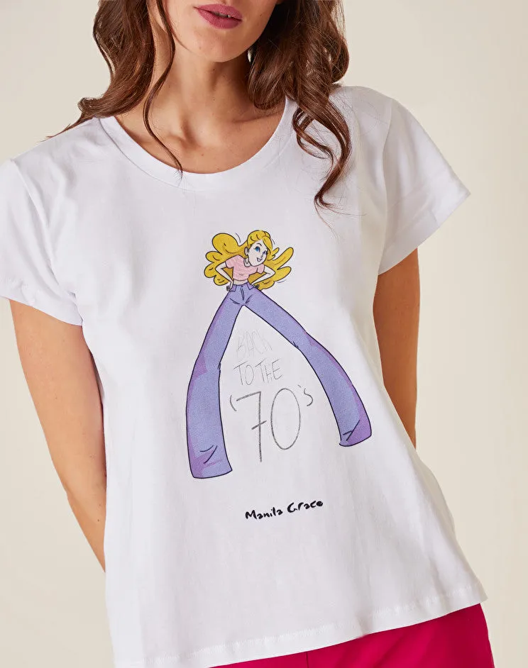 Printed T-Shirt / White