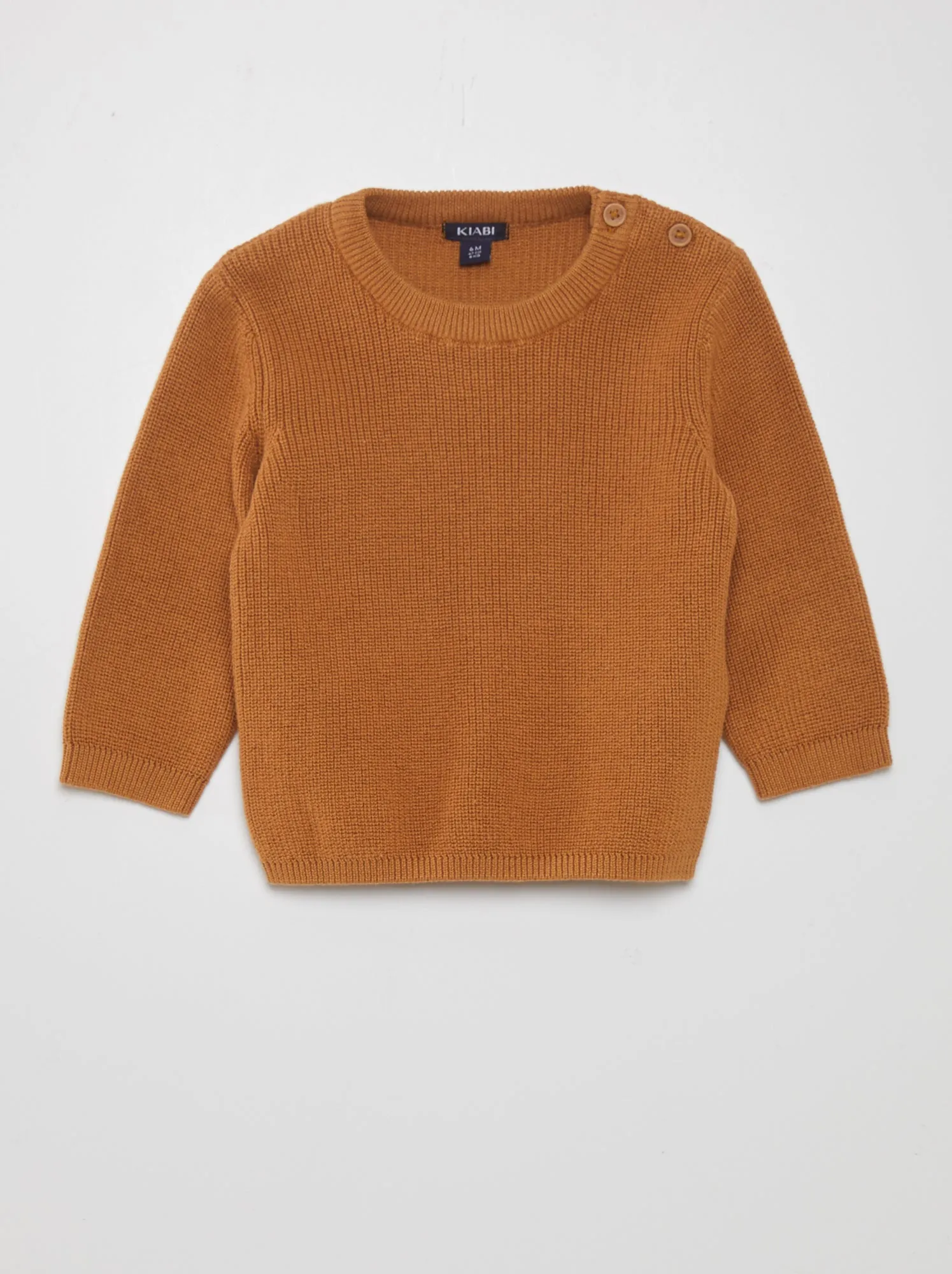Pullover in maglia - MARRONE