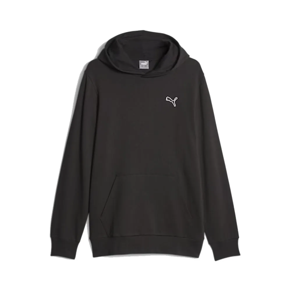 Puma Felpa Con Cappuccio Logo Nero Uomo