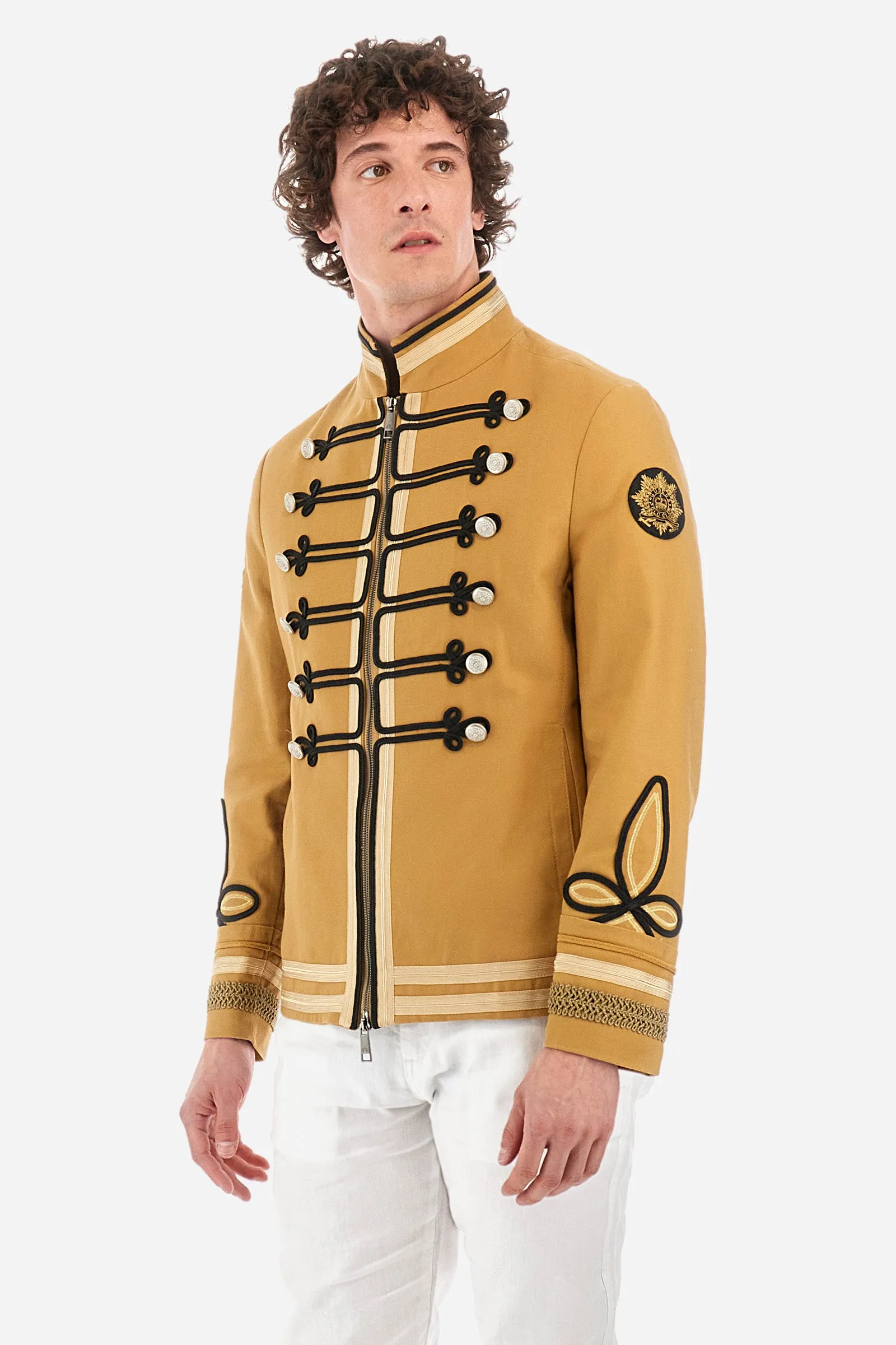 Regular-fit Guards jacket in cotton - Yefim