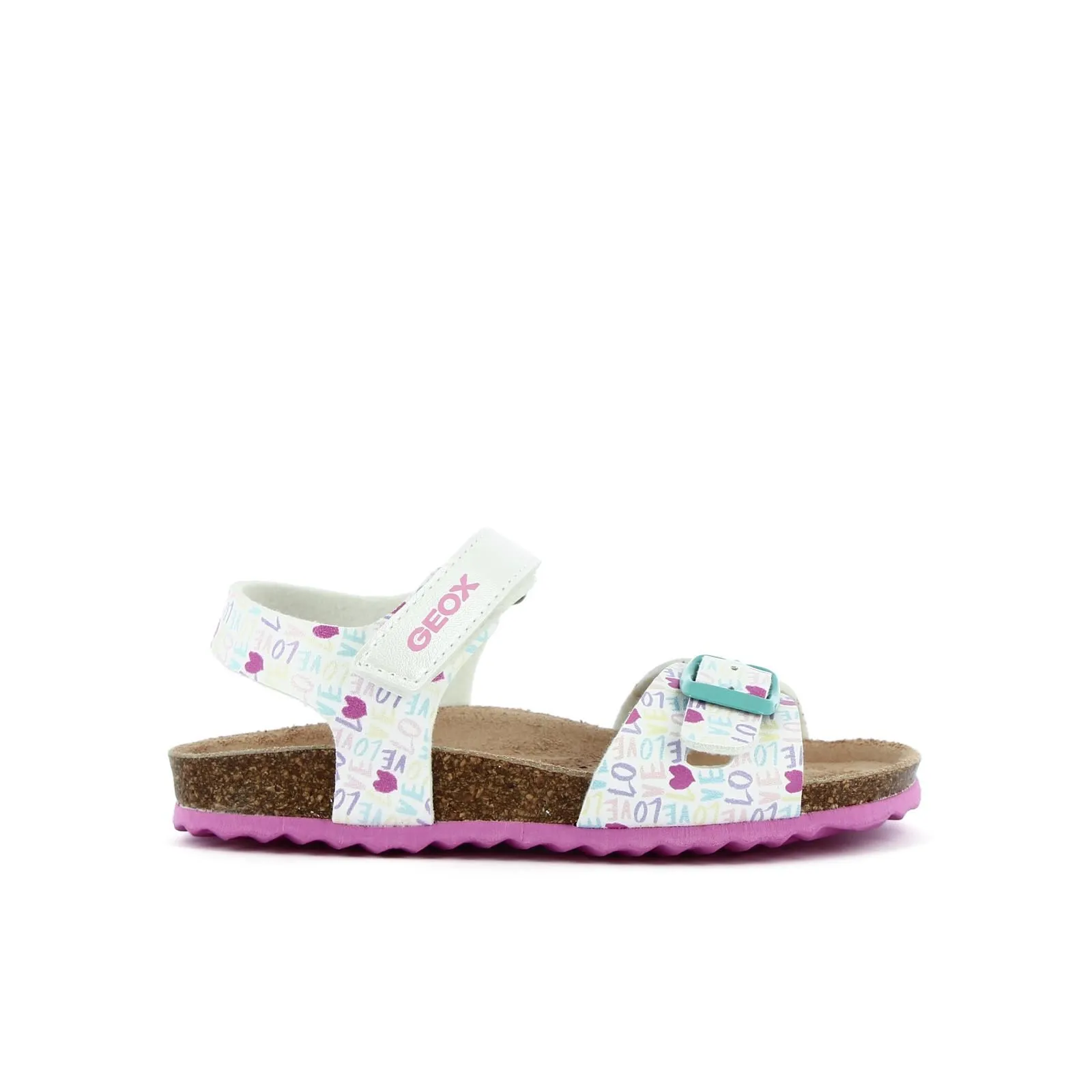 Sandali bianchi con velcro