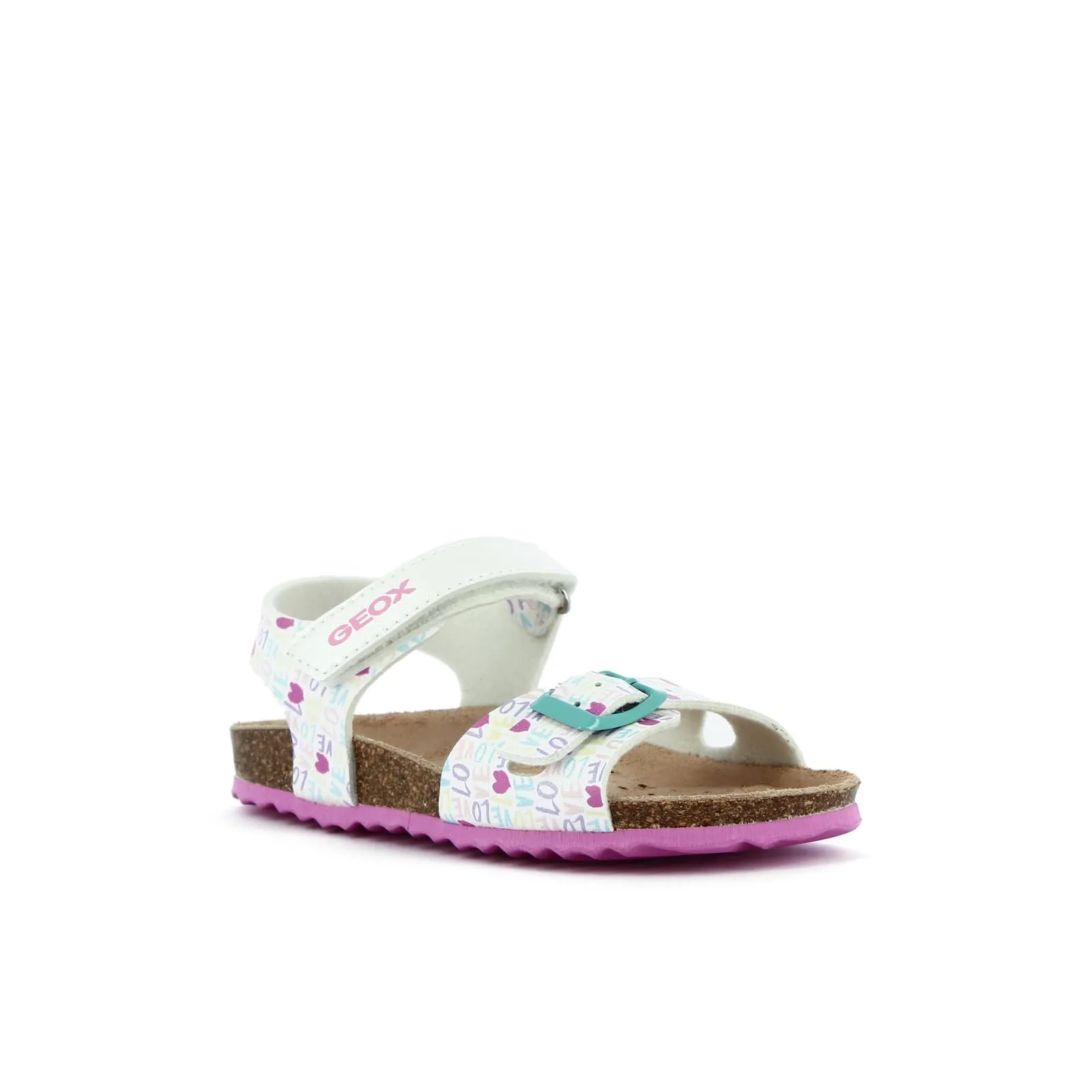 Sandali bianchi con velcro