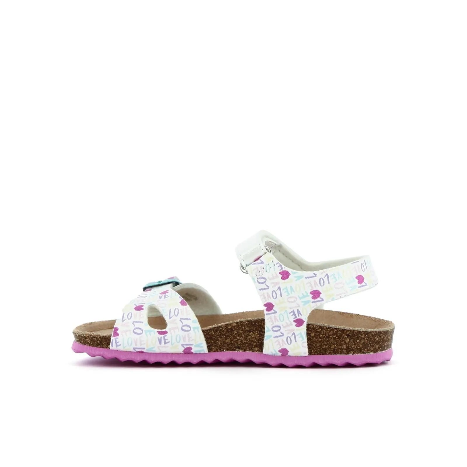 Sandali bianchi con velcro