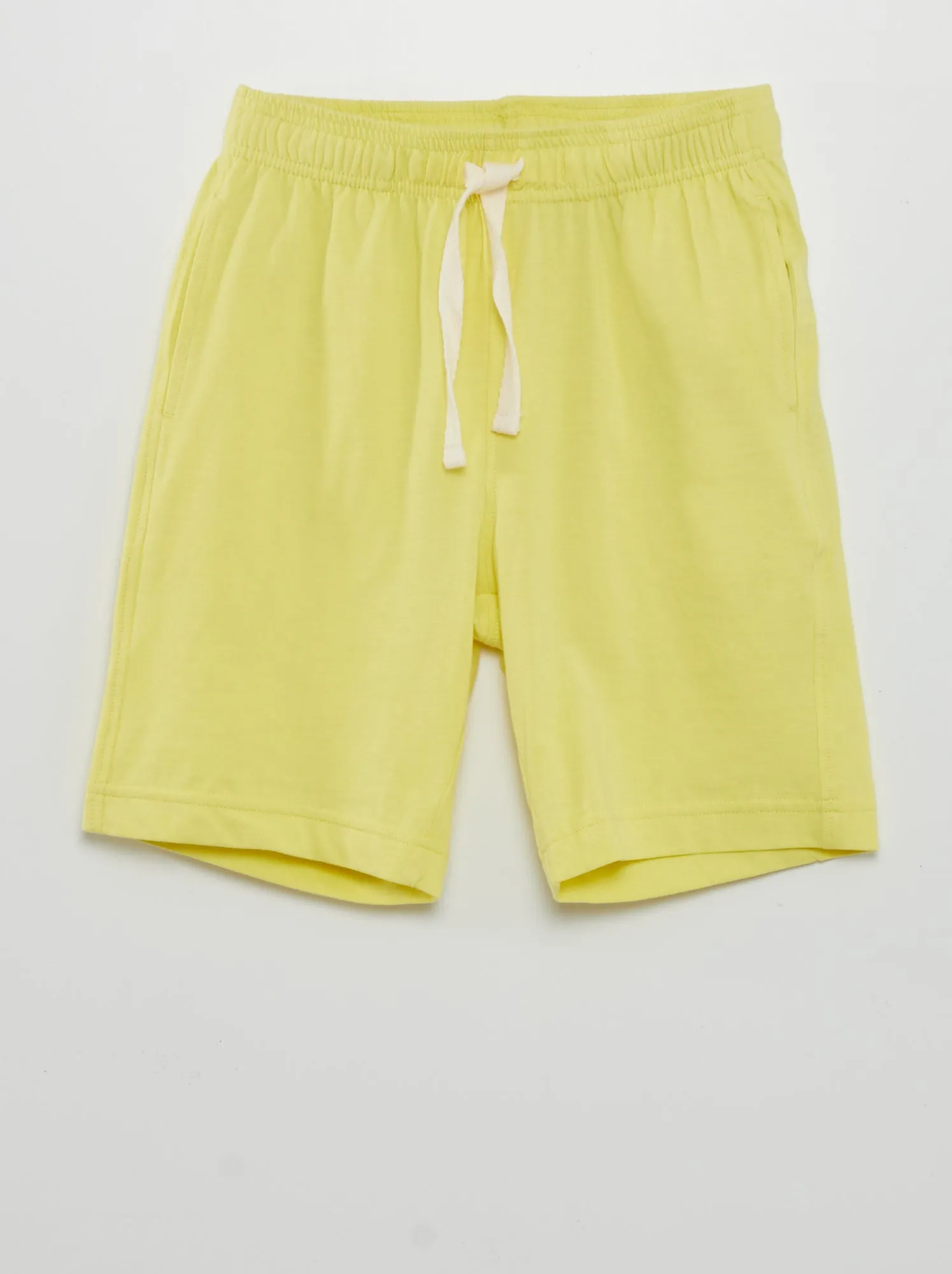 Set di 2 shorts tinta unita - GIALLO