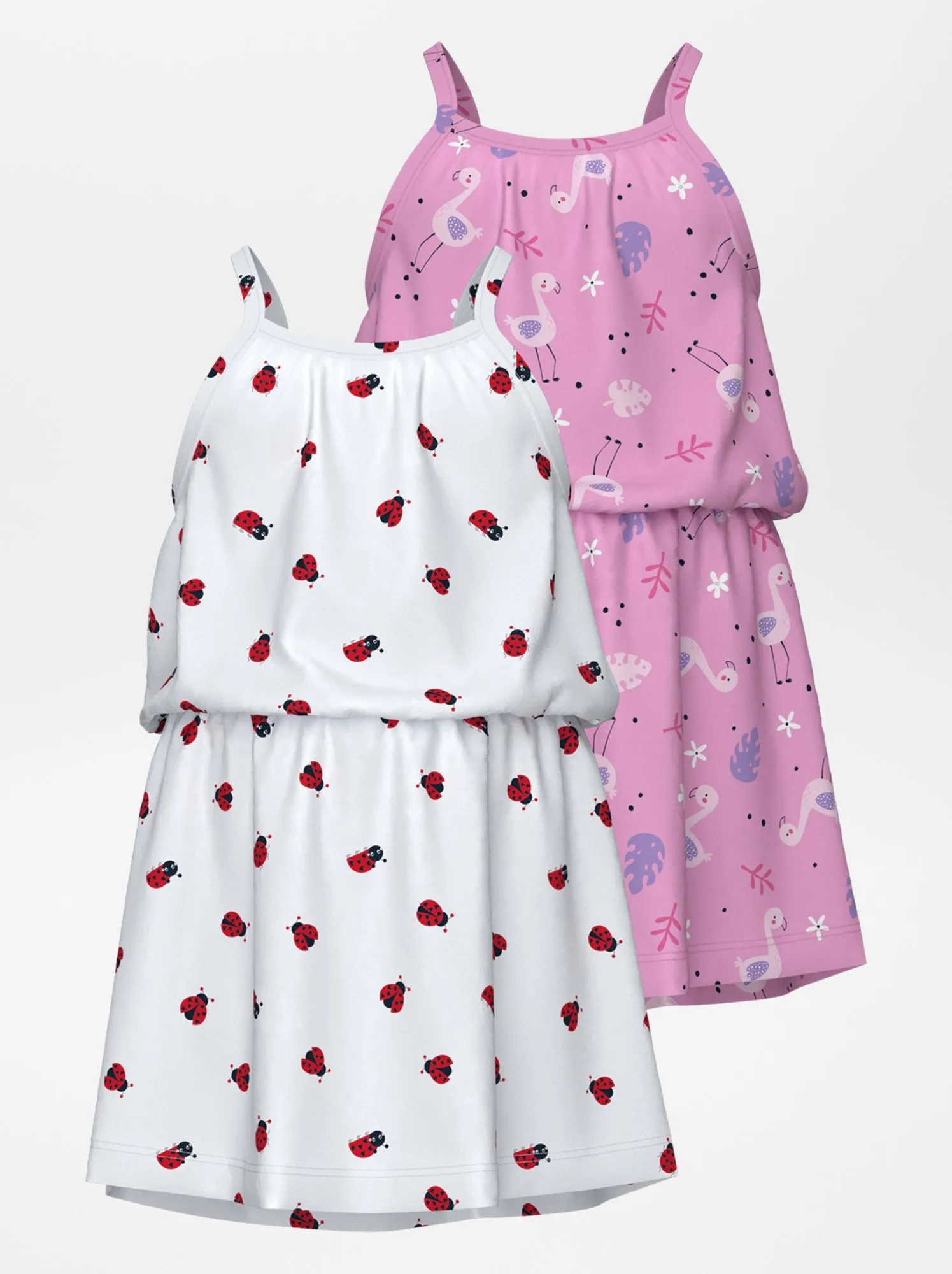 Set di 2 vestiti in jersey - ROSA