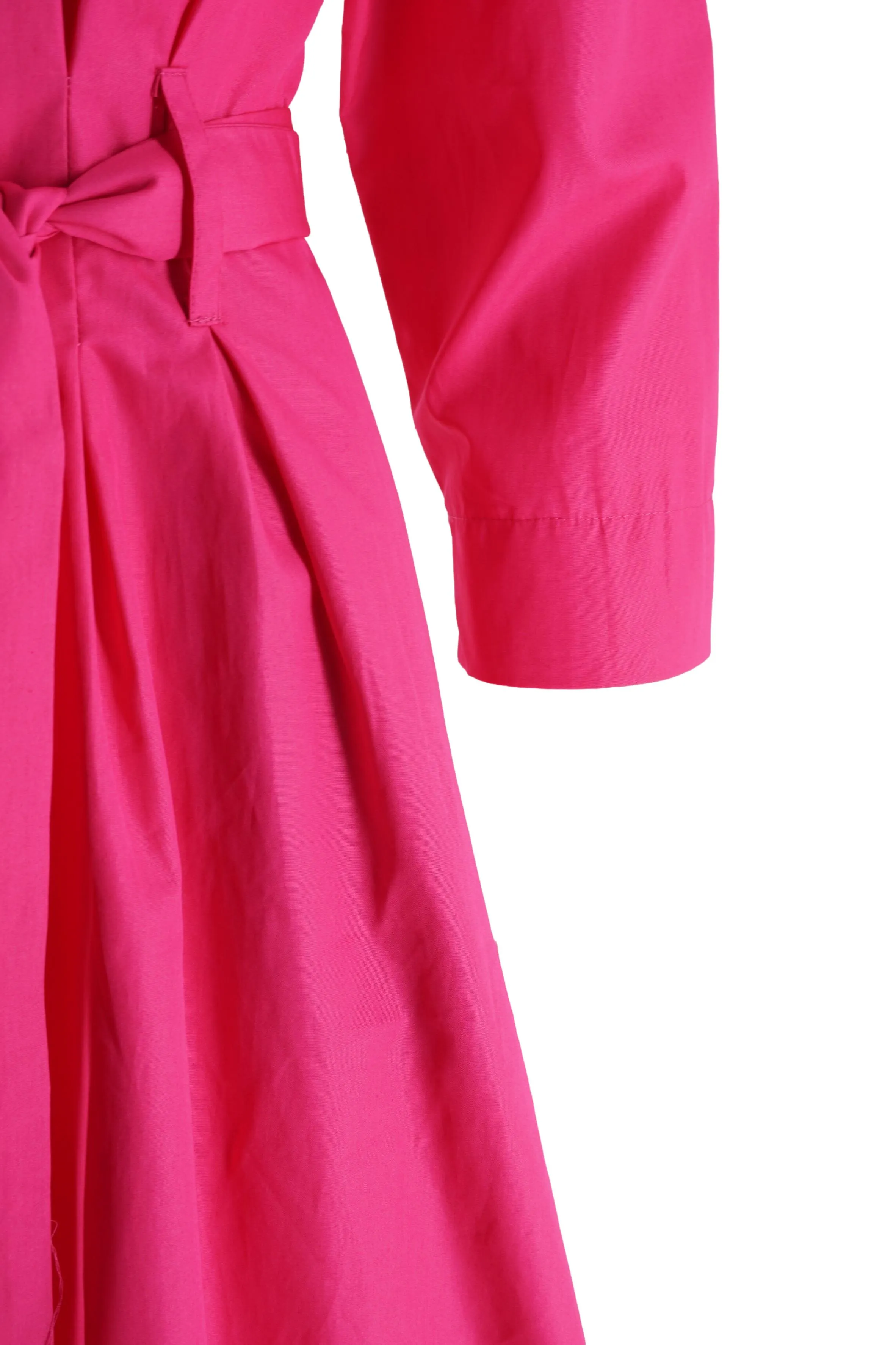 Shirtdress in Cotton Poplin / Fuchsia