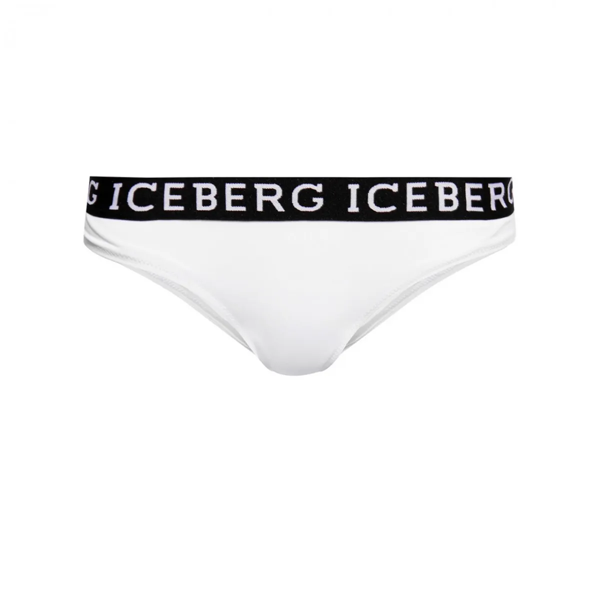 Slip Bikini Con Fascia Iceberg, Bianco